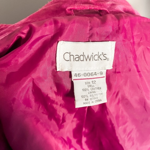 Barbiecore Hot Pink Genuine Leather Suede Jacket - Picture 5 of 6